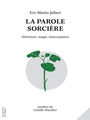 cover image of La parole sorcière